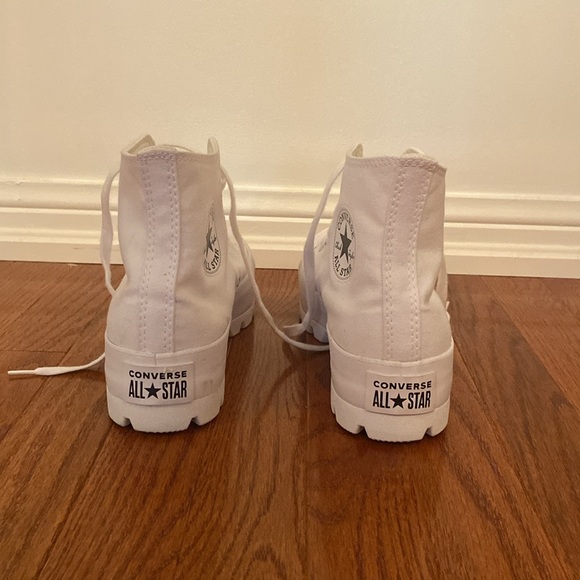White Converse high tops - Picture 3 of 4